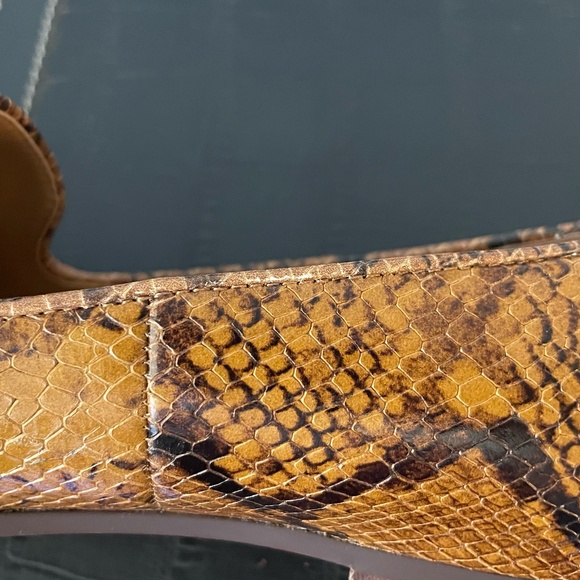 Vionic Willa Boa Print 8.5 Shoes Brown Tan Slip On Loafers NICE! Dress Comfort - Picture 11 of 11